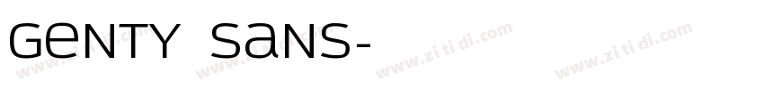 Genty Sans字体转换